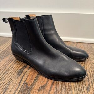 J.Crew black leather Chelsea boots size 6.5